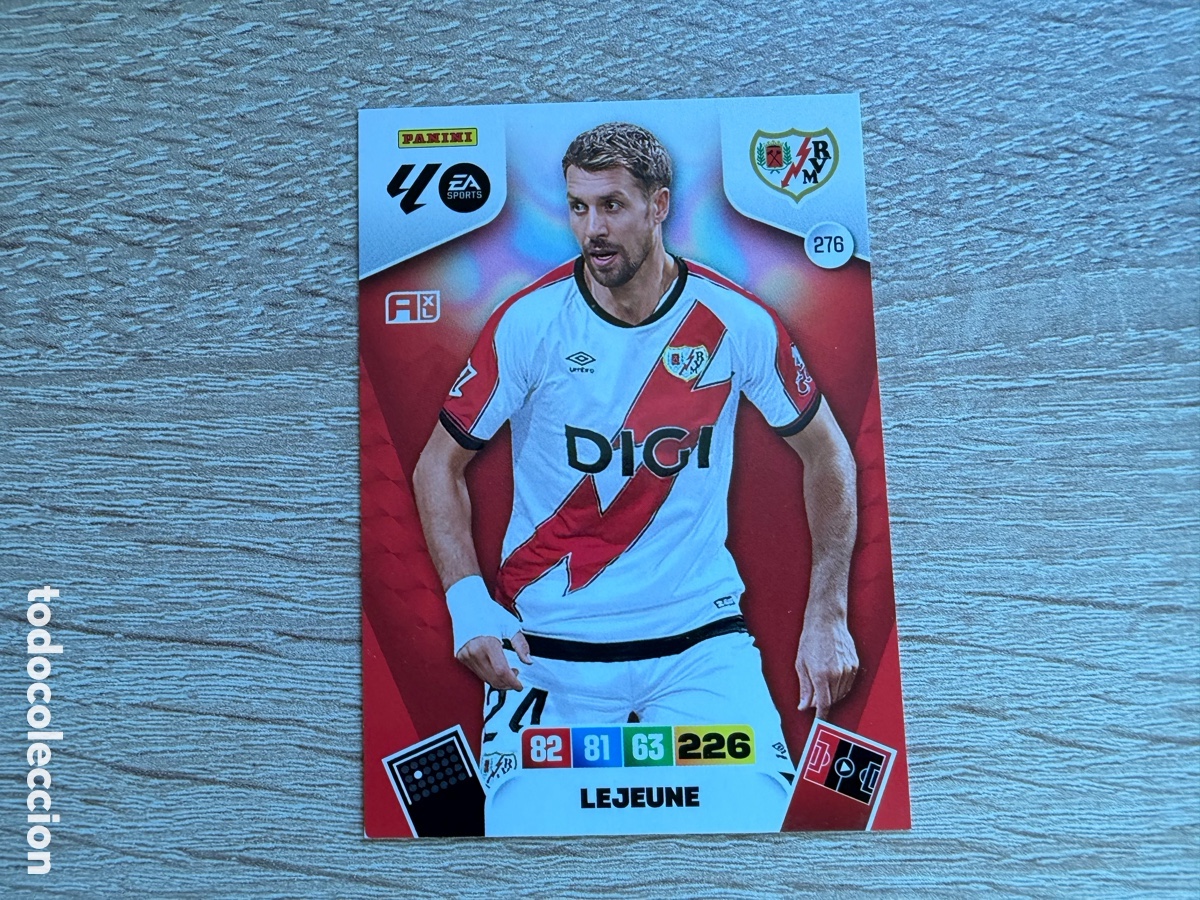 Cromos de f&uacute;tbol: 276 LEJEUNE ADRENALYN XL PANINI LIGA 2025 2026 25 26 RAYO VALLECANO
