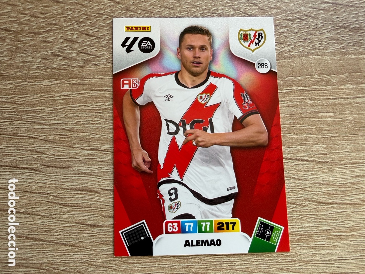 Cromos de f&uacute;tbol: 288 ALEMAO ADRENALYN XL PANINI LIGA 2025 2026 25 26 RAYO VALLECANO