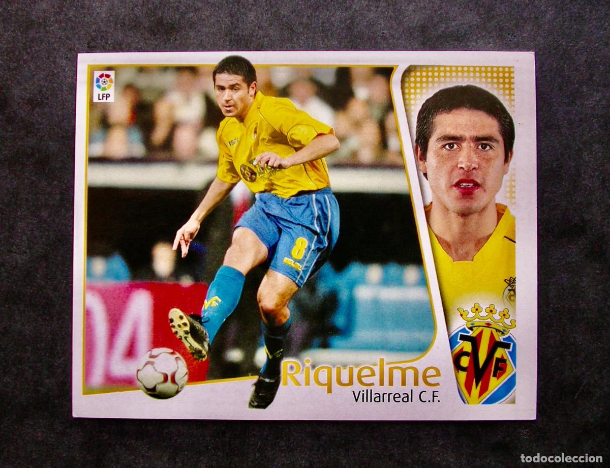 Cromos de f&uacute;tbol: RIQUELME / VILLARREAL / EDICIONES ESTE LIGA 2004-2005 04-05 / NUNCA PEGADO