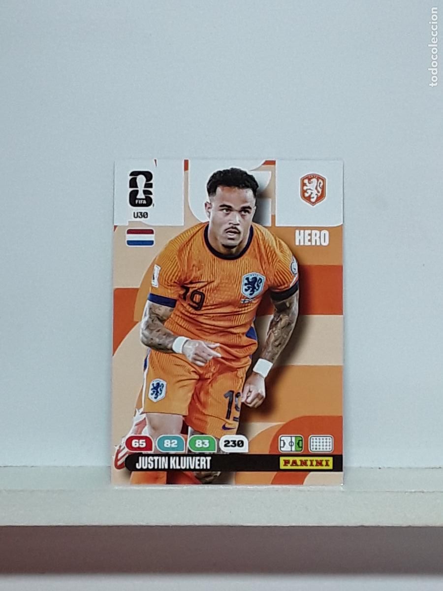 Cromos de f&uacute;tbol: ADRENALYN MUNDIAL 2026 WORLD CUP 26 ALBUM PANINI N U30 U 30 NEDERLAND JUSTIN KLUIVERT