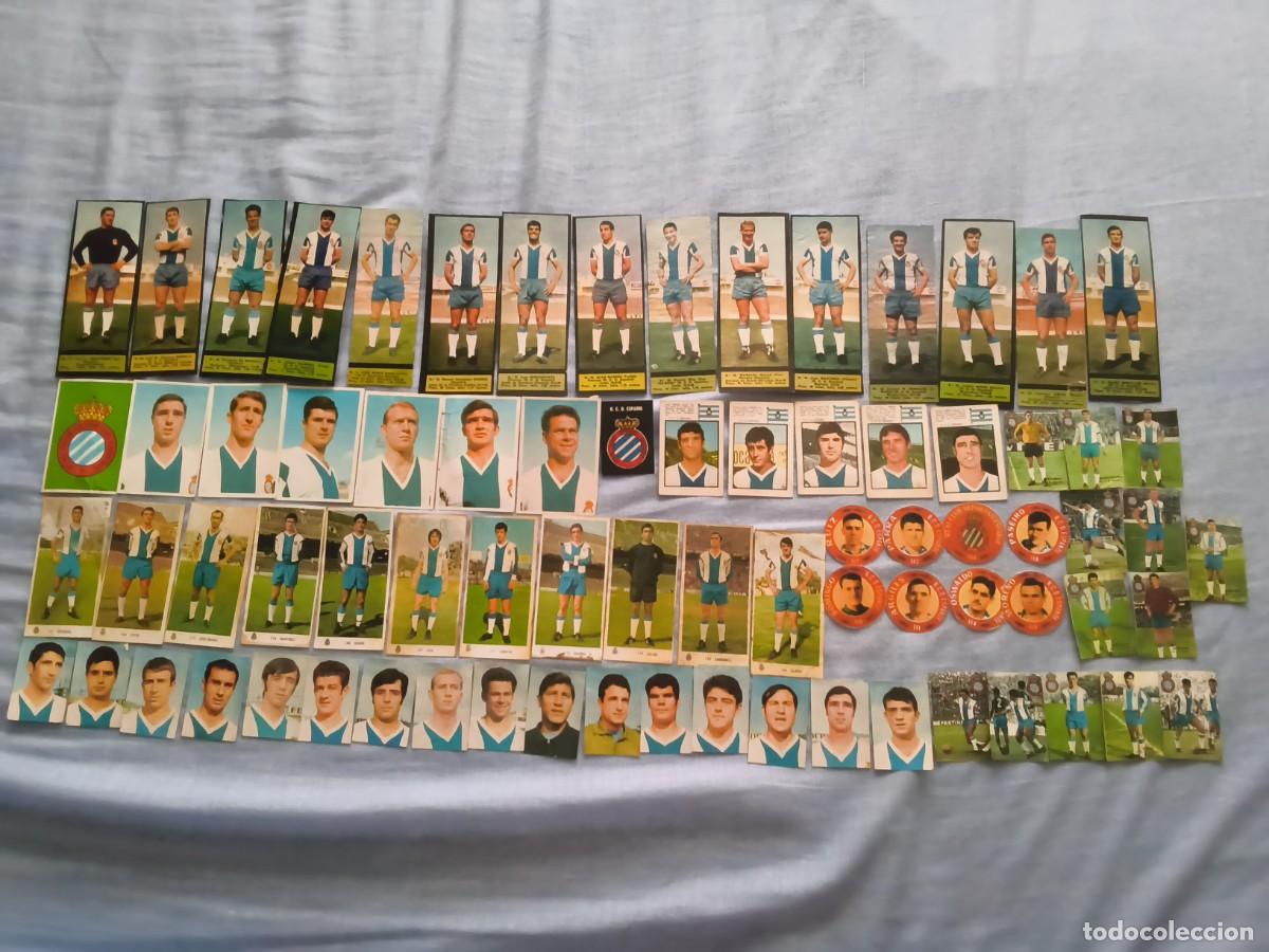 Cromos de f&uacute;tbol: LOTE DE CROMOS DEL ESPA&Ntilde;OL DE VARIAS COLECCIONES