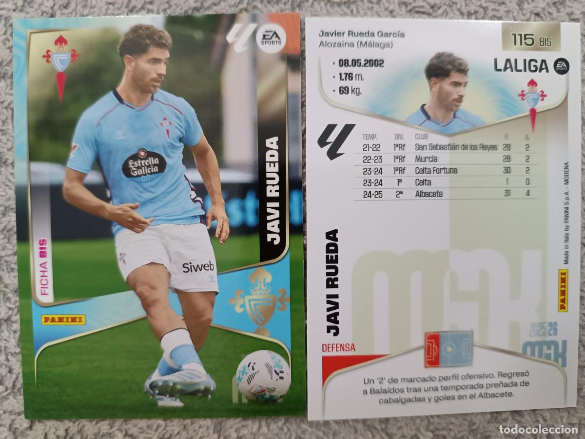 Cromos de f&uacute;tbol: MEGACRACKS 2025-2026 115 BIS JAVI RUEDA