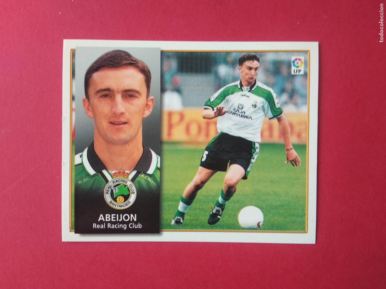 Cromos de f&uacute;tbol: CROMO DE FUTBOL EDICIONES ESTE LIGA 98 99 1998 1999 ABEIJON , RACING SANTANDER