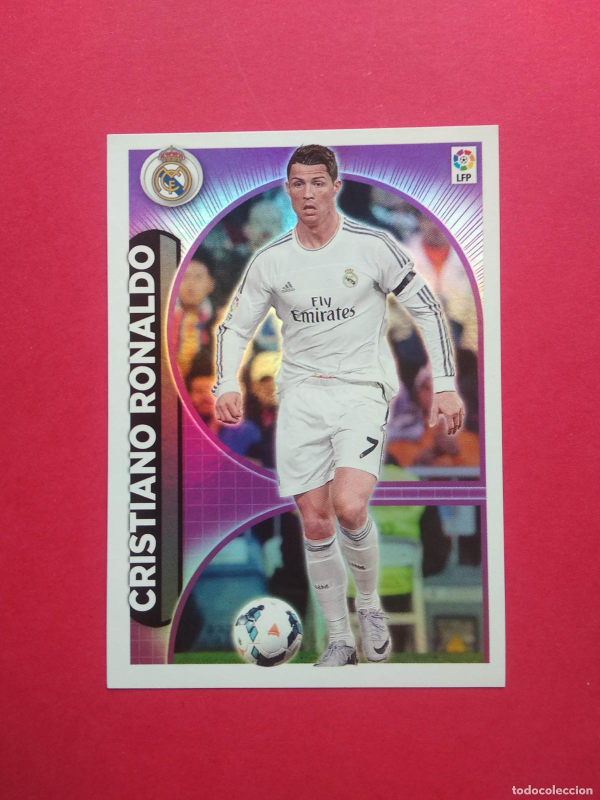 Cromos de f&uacute;tbol: EDICIONES ESTE LIGA 14 15 2014 2015 CROMO NUNCA PEGADO REAL MADRID CRISTIANO RONALDO N&ordm; 25