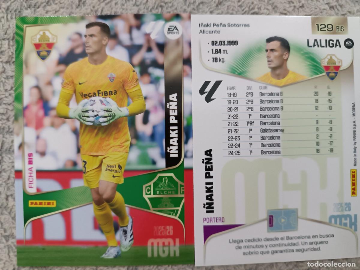Cromos de f&uacute;tbol: MEGACRACKS 2025-2026 129 BIS I&Ntilde;AKI PE&Ntilde;A