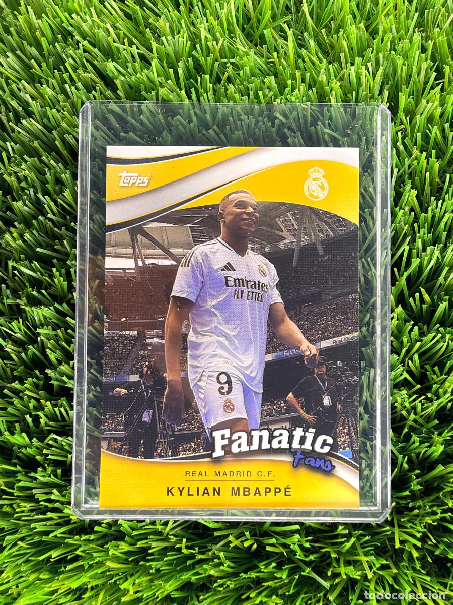 Cromos de f&uacute;tbol: N&ordm; FF-4 Kylian Mbapp&eacute; Fanatic Fans Real Madrid CF Topps Real Madrid CF Fan Set 24 25