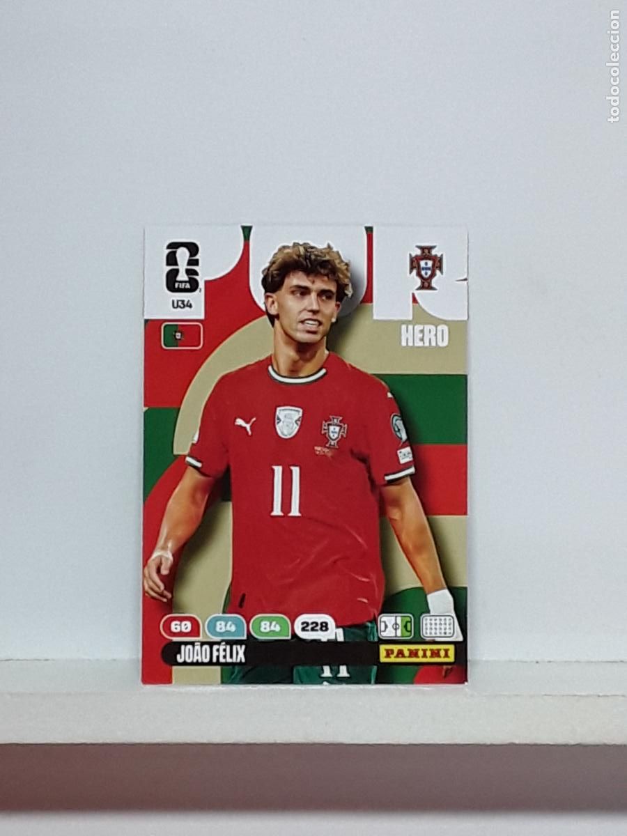 Cromos de f&uacute;tbol: ADRENALYN MUNDIAL 2026 WORLD CUP 26 ALBUM PANINI N U34 U 34 PORTUGAL JOAO FELIX