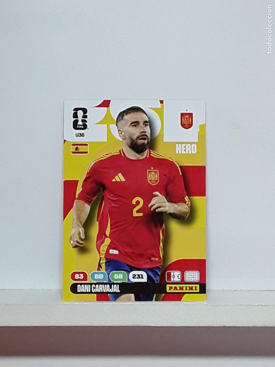 Cromos de f&uacute;tbol: ADRENALYN MUNDIAL 2026 WORLD CUP 26 ALBUM PANINI N U36 U 36 ESPA&Ntilde;A SPAIN DANI CARVAJAL