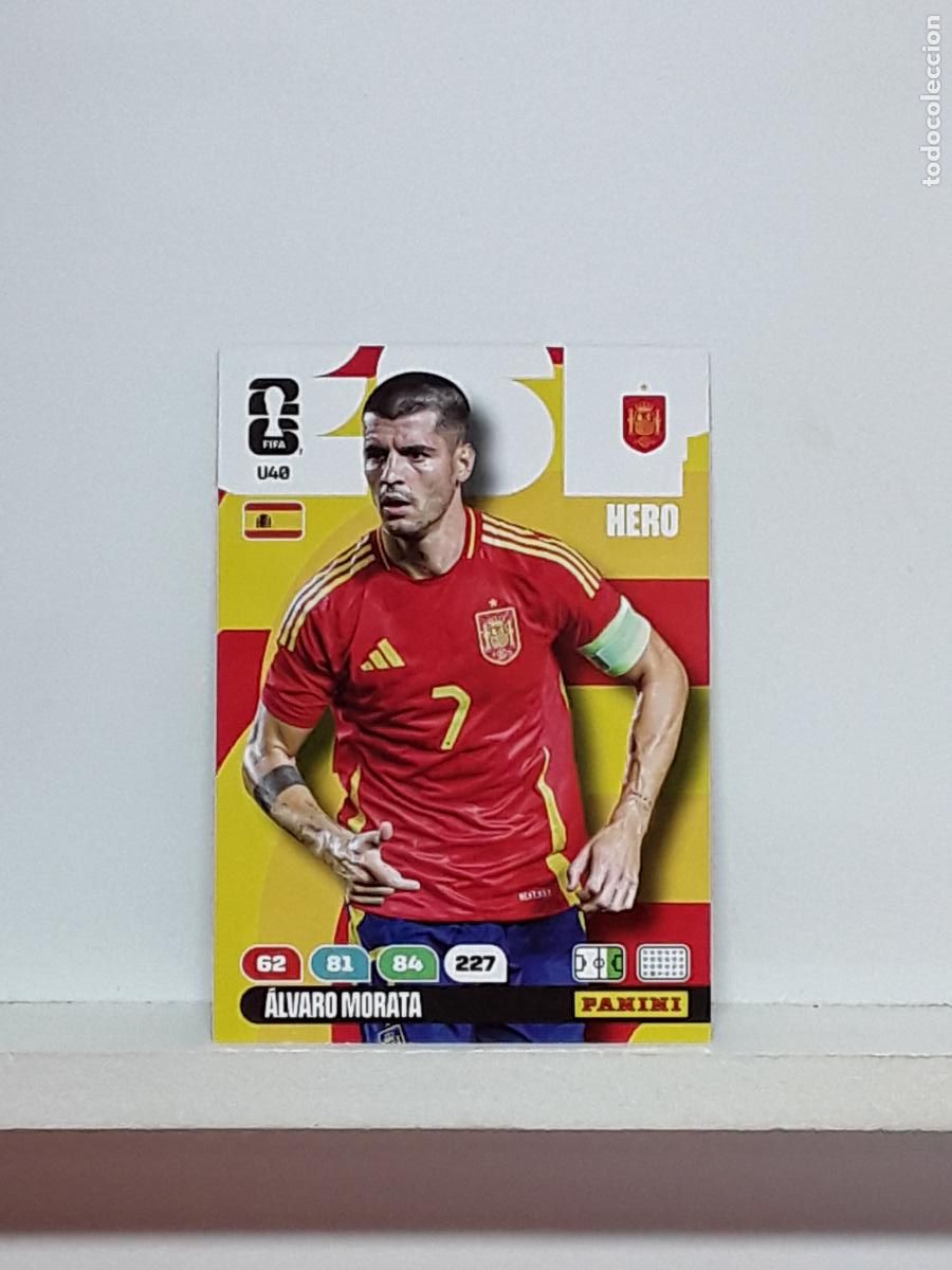 Cromos de f&uacute;tbol: ADRENALYN MUNDIAL 2026 WORLD CUP 26 ALBUM PANINI N U40 U 40 ESPA&Ntilde;A SPAIN ALVARO MORATA
