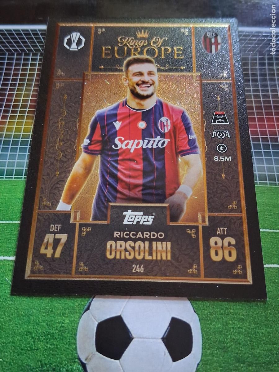 Cromos de f&uacute;tbol: 246 RICCARDO ORSOLINI BOLONIA KING OF EUROPE TOPPS MATCH ATTAX EXTRA CHAMPIONS 2025 2026 25 26