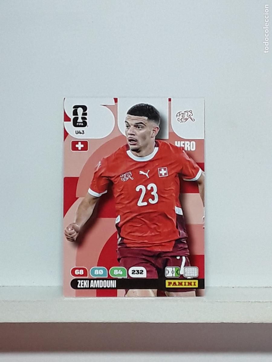 Cromos de f&uacute;tbol: ADRENALYN MUNDIAL 2026 WORLD CUP 26 ALBUM PANINI N U43 U 43 SUIZA ZEKI AMDOUNI