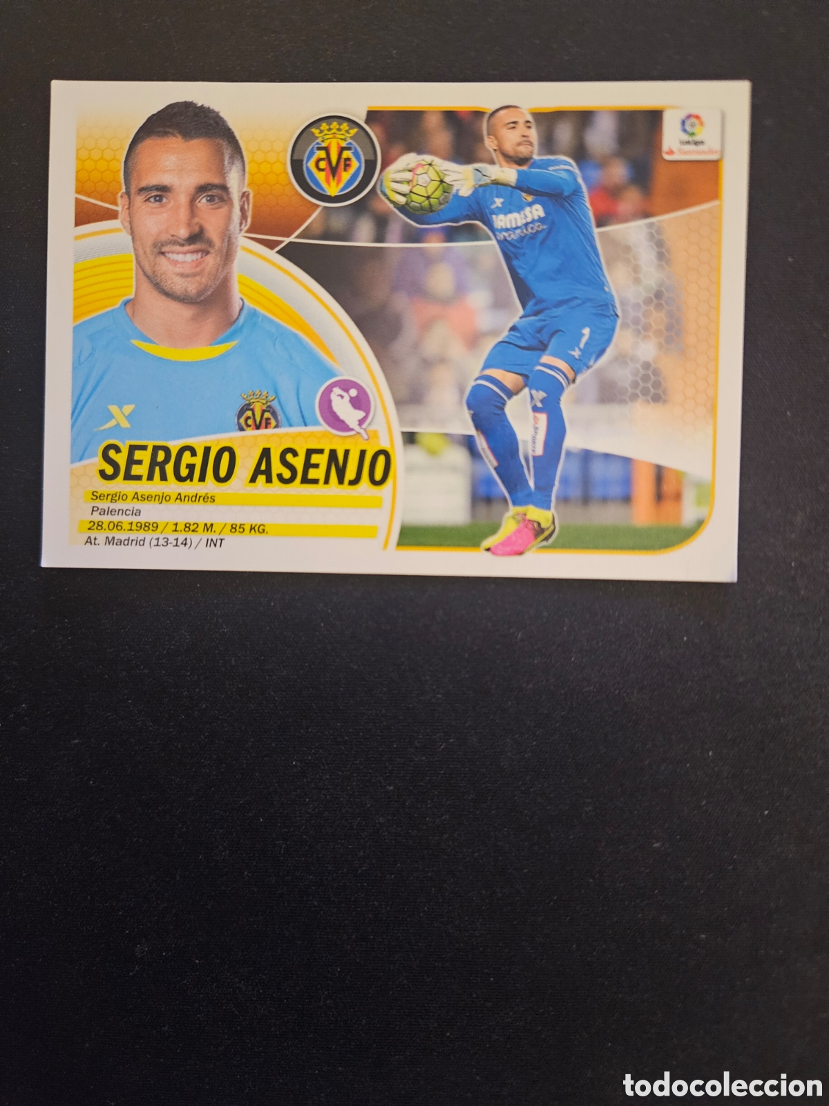 Cromos de f&uacute;tbol: SERGIO ASENJO N&ordm; 1 VILLARREAL CF &ndash; LIGA ESTE 2016-17 PANINI 1/2