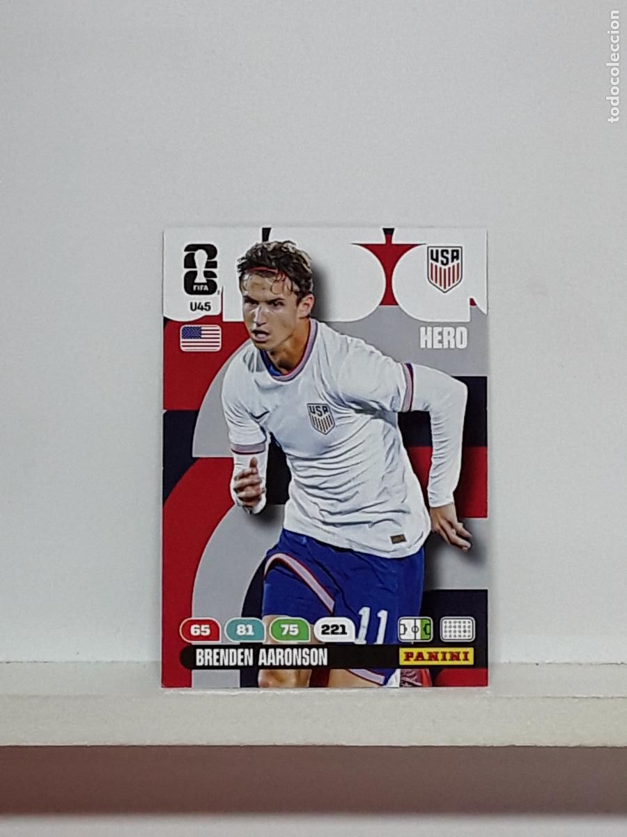 Cromos de f&uacute;tbol: ADRENALYN MUNDIAL 2026 WORLD CUP 26 ALBUM PANINI N U45 U 45 ESTADOS UNIDOS USA BRENDEN AARONSON