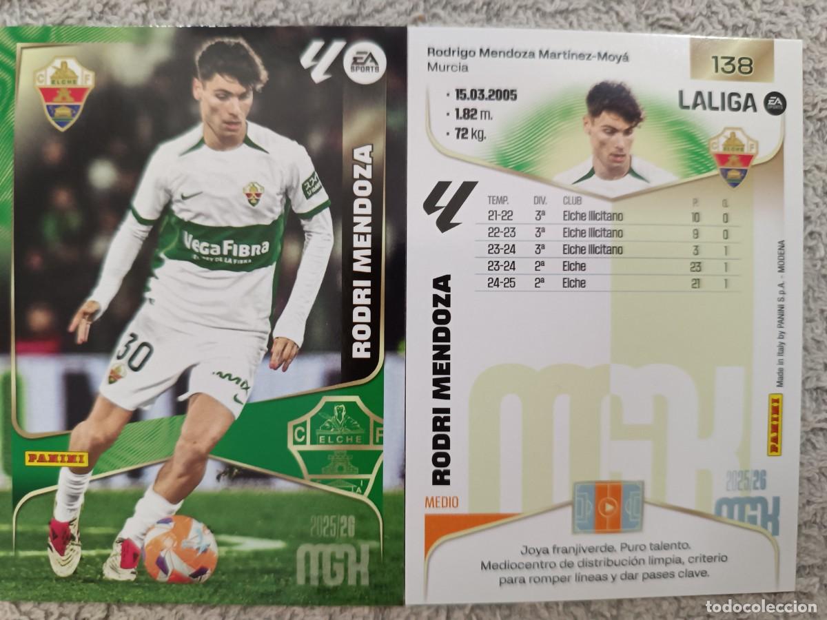 Cromos de f&uacute;tbol: MEGACRACKS 2025-2026 138 RODRI MENDOZA
