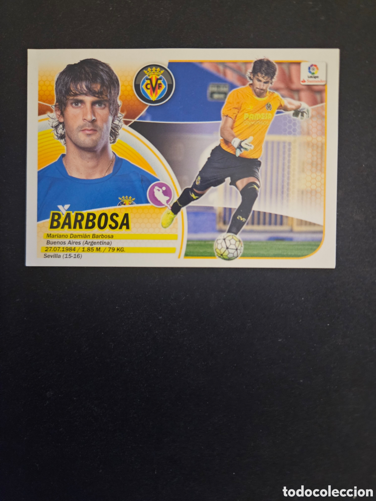Cromos de f&uacute;tbol: BARBOSA N&ordm; 2 VILLARREAL CF &ndash; LIGA ESTE 2016-17 PANINI