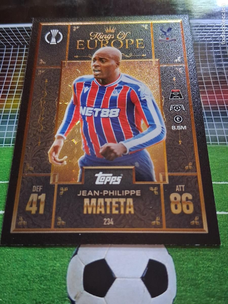 Cromos de f&uacute;tbol: 234 JEAN - PHILIPPE MATETA CRYSTAL PALACE KING OF EUROPE TOPPS ATTAX EXTRA CHAMPIONS 2025 2026 25 26