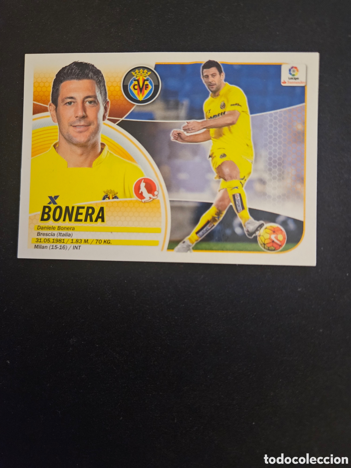 Cromos de f&uacute;tbol: BONERA N&ordm; 4B VILLARREAL CF &ndash; LIGA ESTE 2016-17 PANINI 1/2