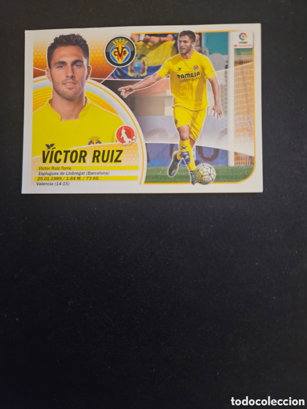 Cromos de f&uacute;tbol: V&Iacute;CTOR RUIZ N&ordm; 6 VILLARREAL CF &ndash; LIGA ESTE 2016-17 PANINI 1/2
