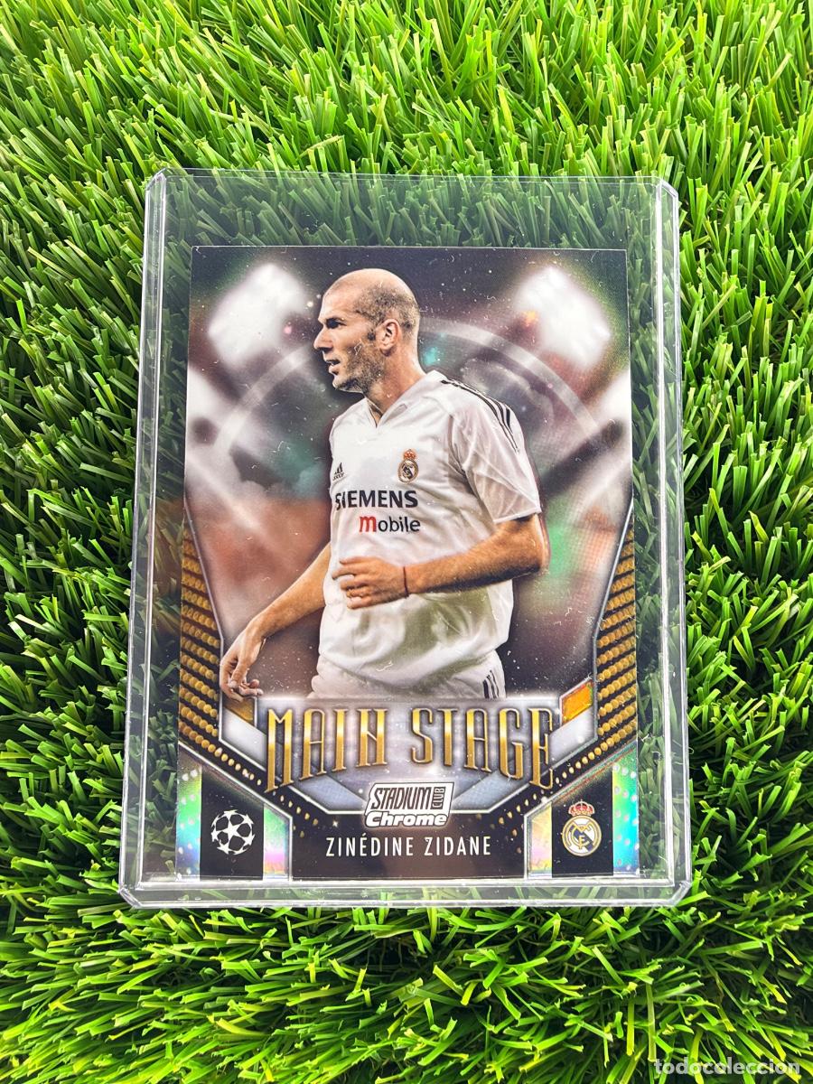 Cromos de f&uacute;tbol: N&ordm; MS-ZZ Zinedine Zidane Main Stage Real Madrid CF Topps Stadium Chrome 23 24