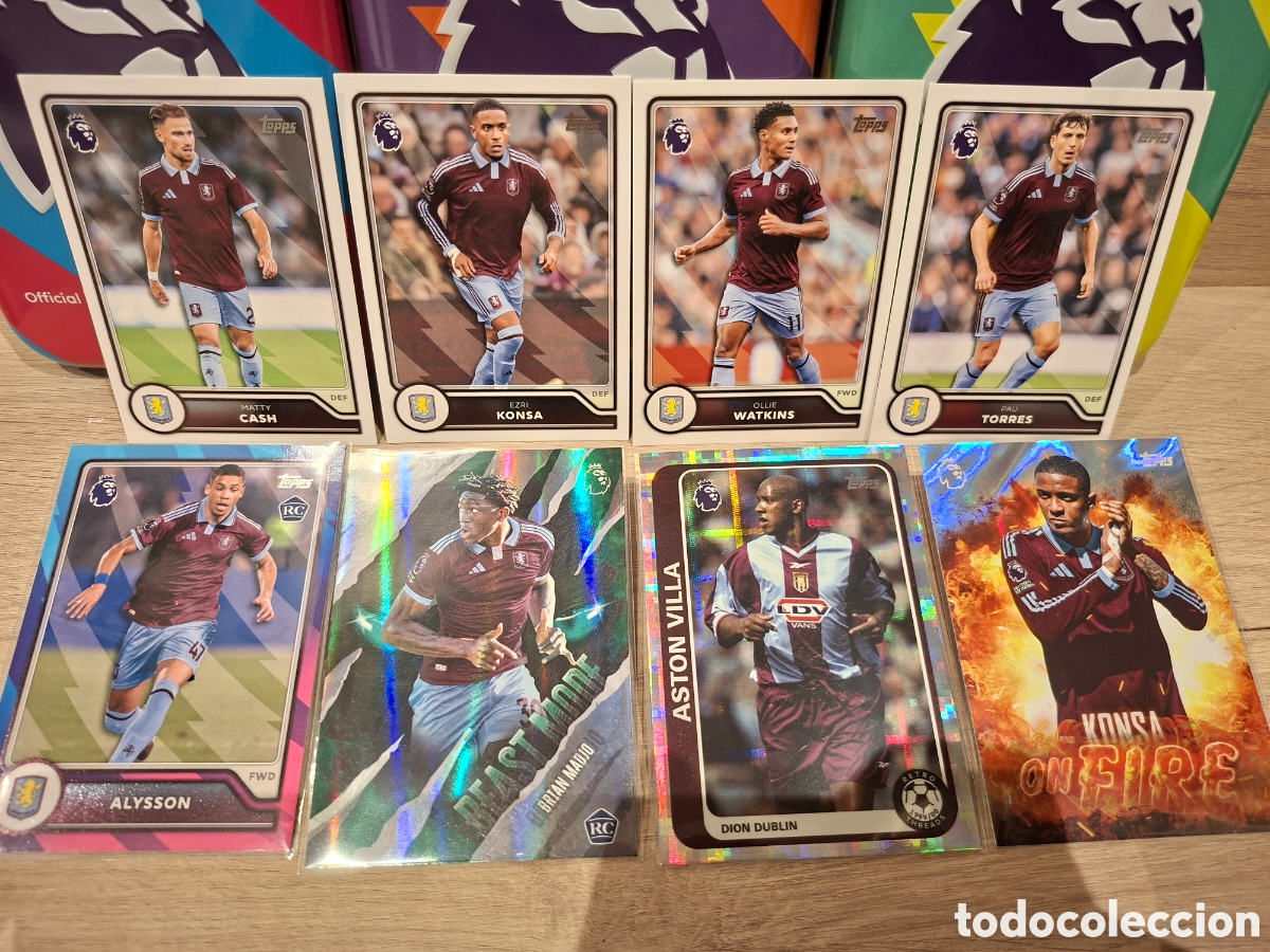 Football Stickers: Aston villa Topps 2026/27 Flagship edition Premier League