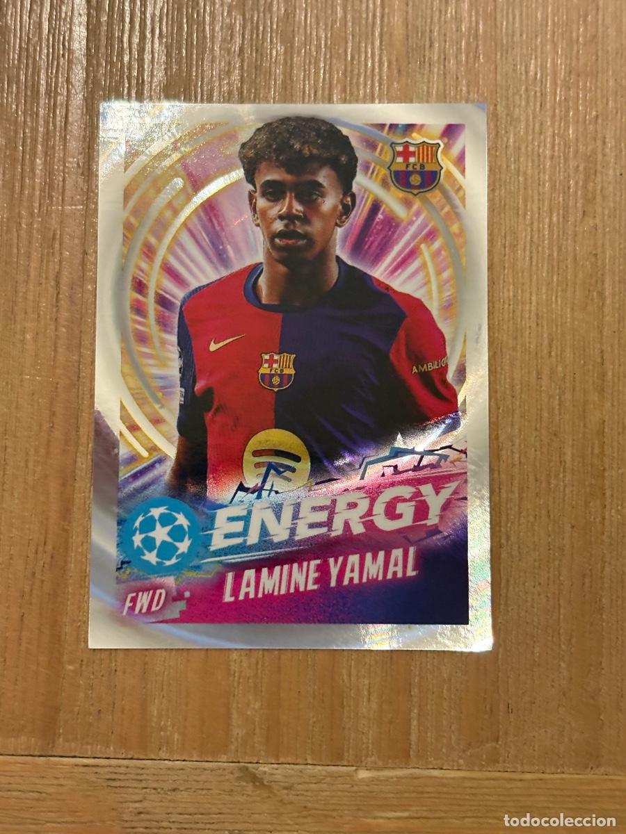 Cromos de f&uacute;tbol: CROMO LAMINE YAMAL CHAMPIONS 2024-25 24-25 STICKER TOPPS SIN PEGAR ENERGY N 522 ROOKIE