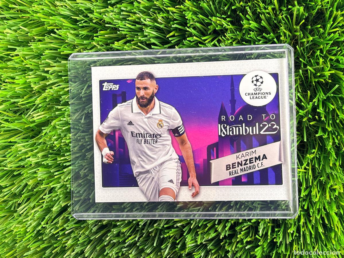 Cromos de f&uacute;tbol: N&ordm; RF-10 Karim Benzema Road to the Final Real Madrid CF Topps UEFA Clubs Competitions 22 23