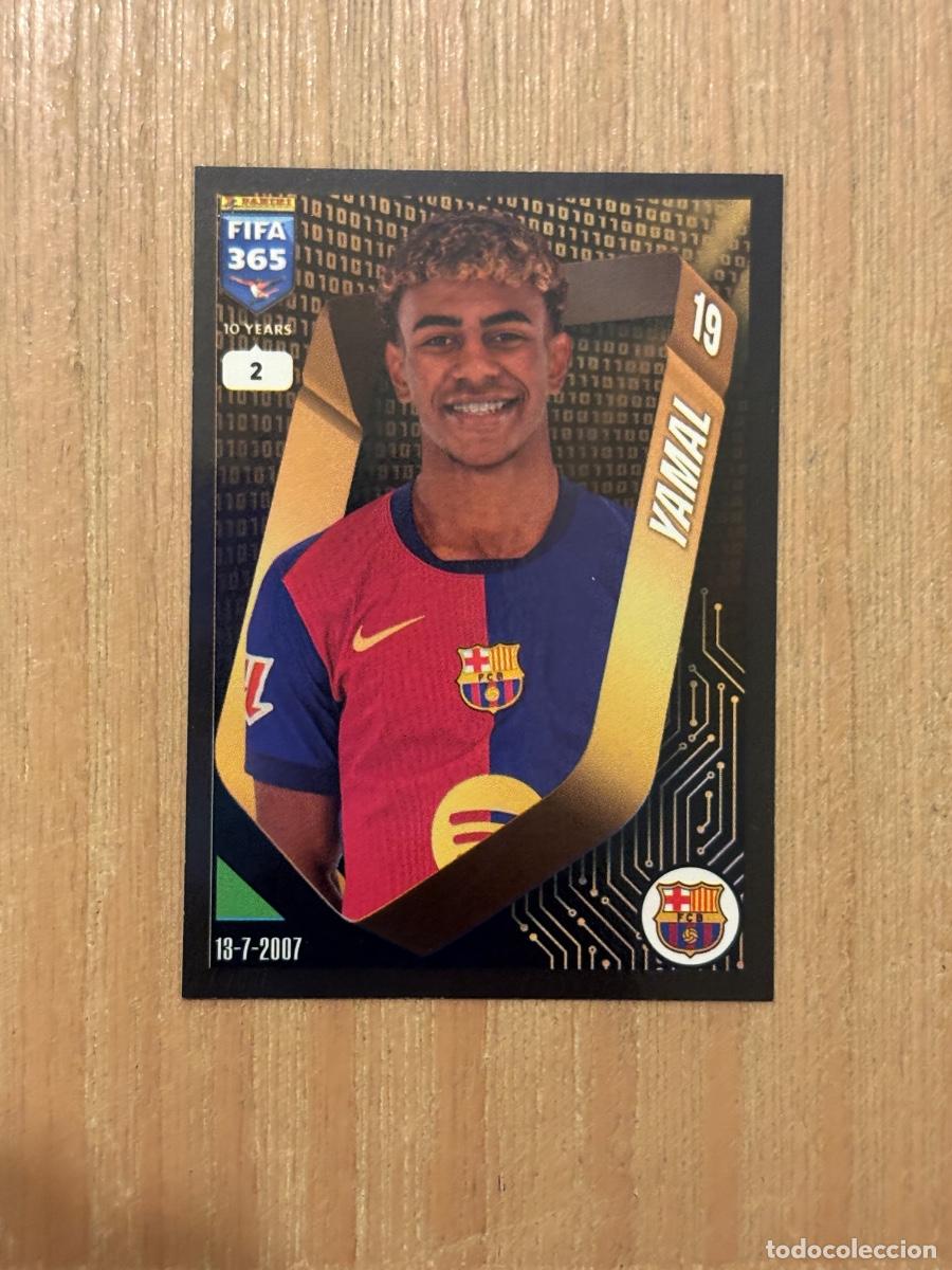 Cromos de f&uacute;tbol: CROMO STICKER FIFA 365 2025 LAMINE YAMAL ROOKIE FC BARCELONA PANINI SIN PEGAR ROOKIE N 2