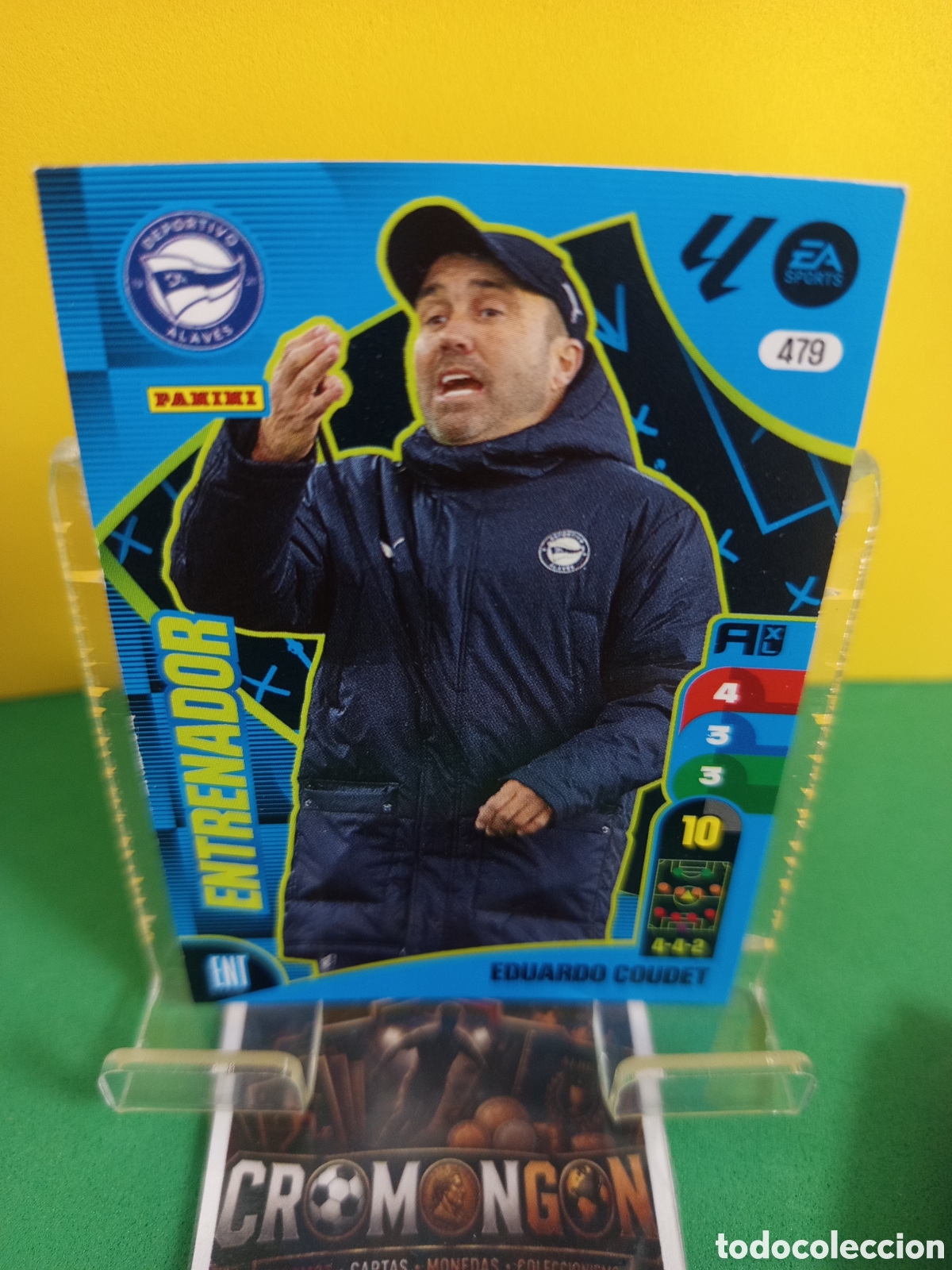 Cartes &agrave; collectionner de Football: ❇️ CROMO ⚽ CARD 479 EDUARDO COUDET -ENTRENADOR- (ALAVES) - ADRENALYN XL LIGA 2024/25 (PANINI) ❇️
