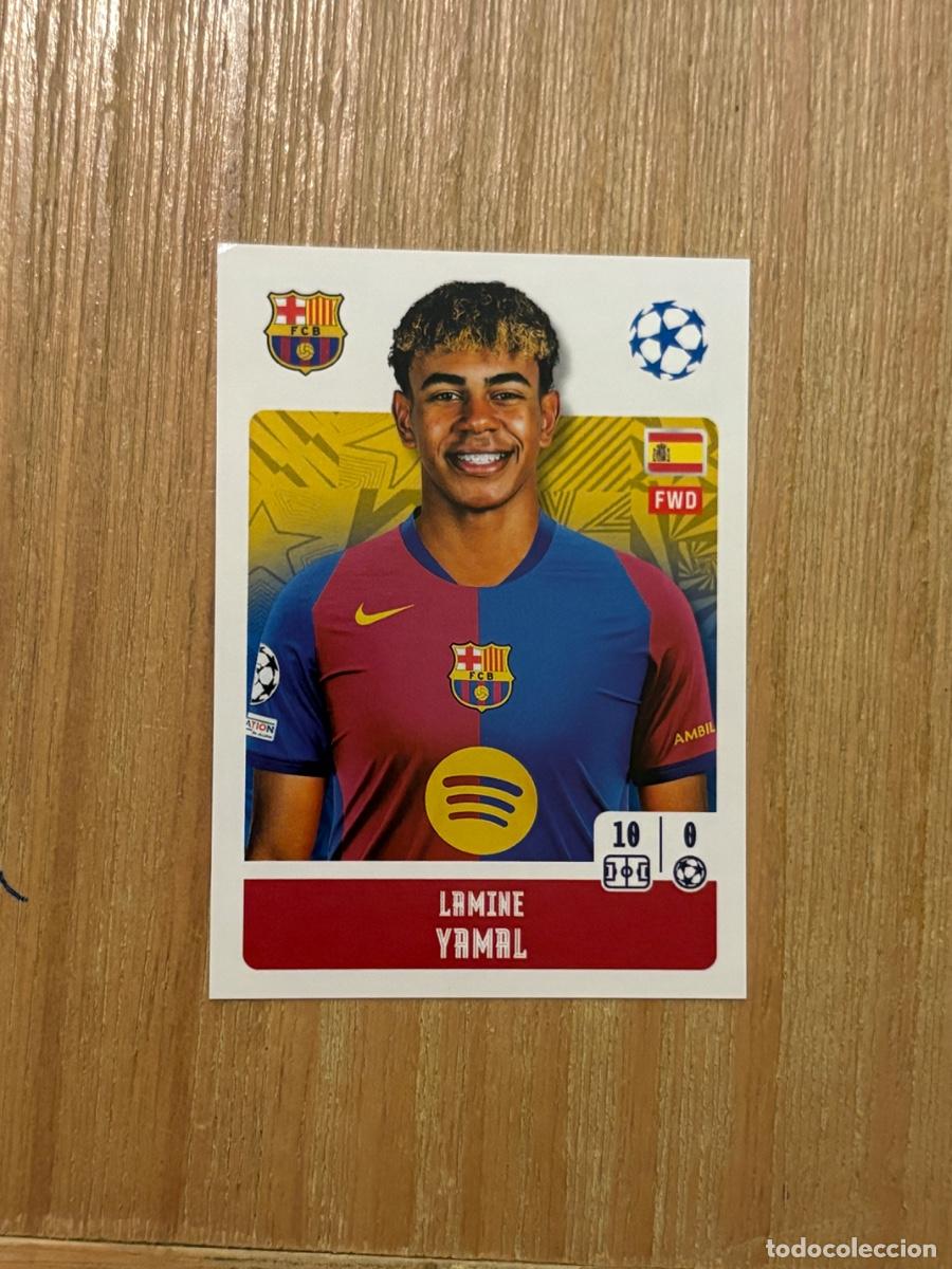 Cromos de f&uacute;tbol: CROMO N 170 LAMINE YAMAL BARCELONA TOPPS STICKERS CHAMPIONS LEAGUE 2024-25 24-25