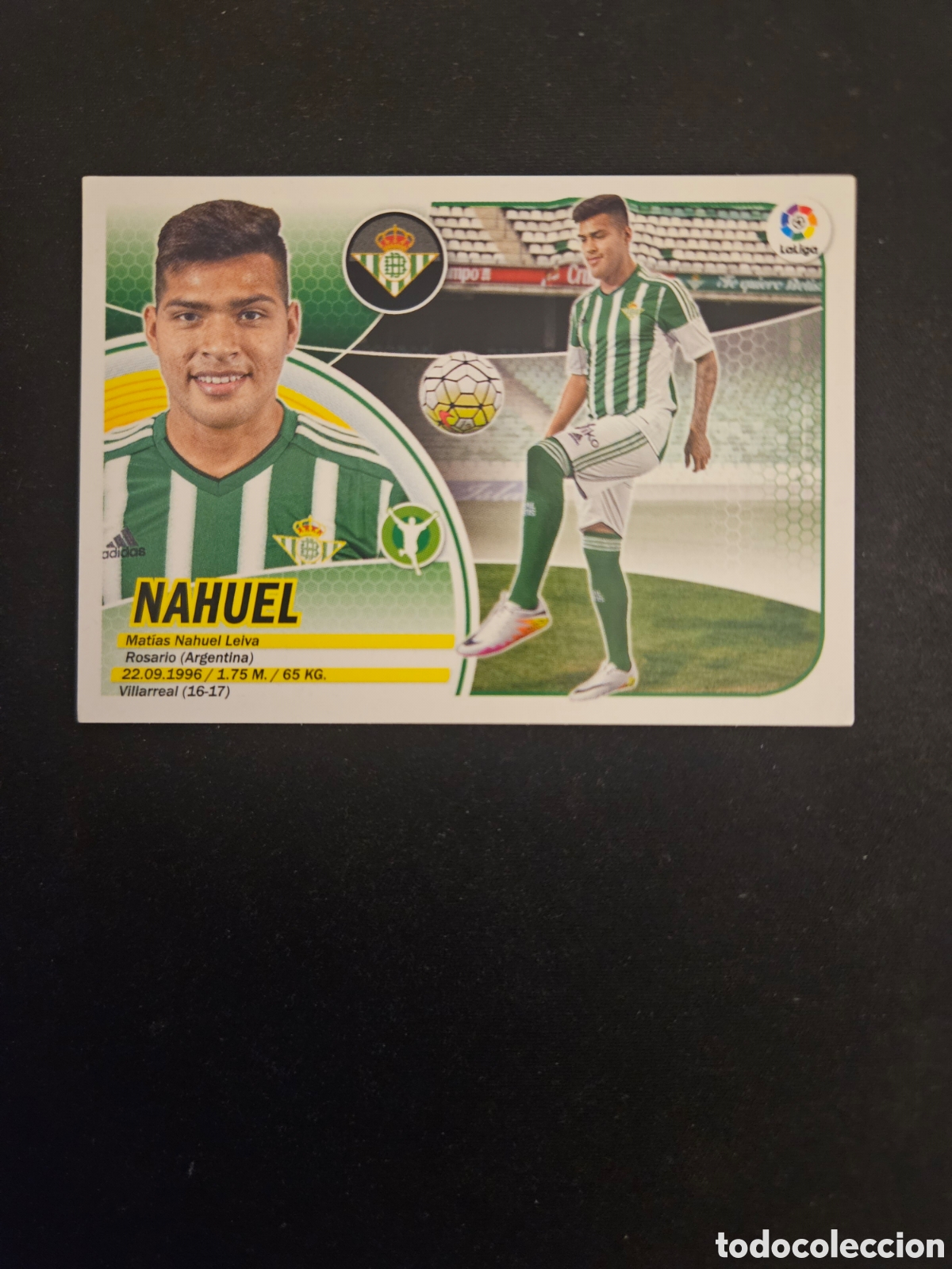 Cromos de f&uacute;tbol: NAHUEL N&ordm; 2 &Uacute;LTIMOS FICHAJES REAL BETIS &ndash; LIGA ESTE 2016-17 PANINI