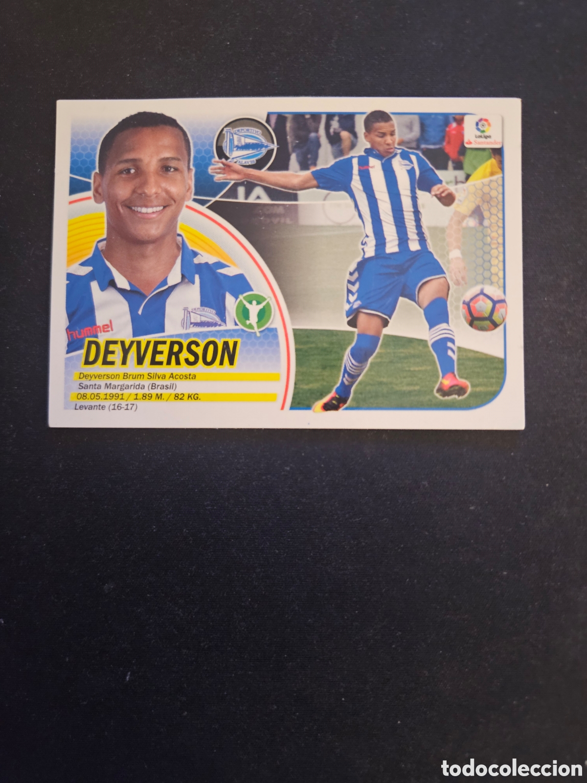 Cromos de f&uacute;tbol: DEYVERSON N&ordm; 8 &Uacute;LTIMOS FICHAJES ALAV&Eacute;S &ndash; LIGA ESTE 2016-17 PANINI