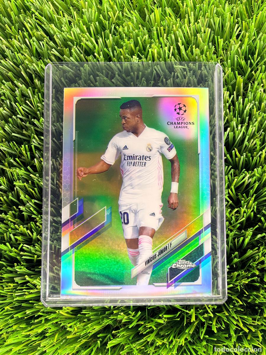 Cromos de f&uacute;tbol: N&ordm; 89 Vin&iacute;cius Jr Refractor Paralell Topps UEFA Clubs Competitions Chrome 20 21