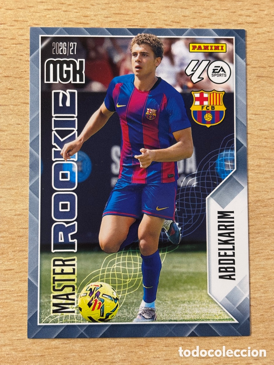 Cromos de f&uacute;tbol: # 406 Abdelkarim FC Barcelona M&aacute;ster Rookie Card Megacracks 2026/27 26 27. Nuevo de sobre
