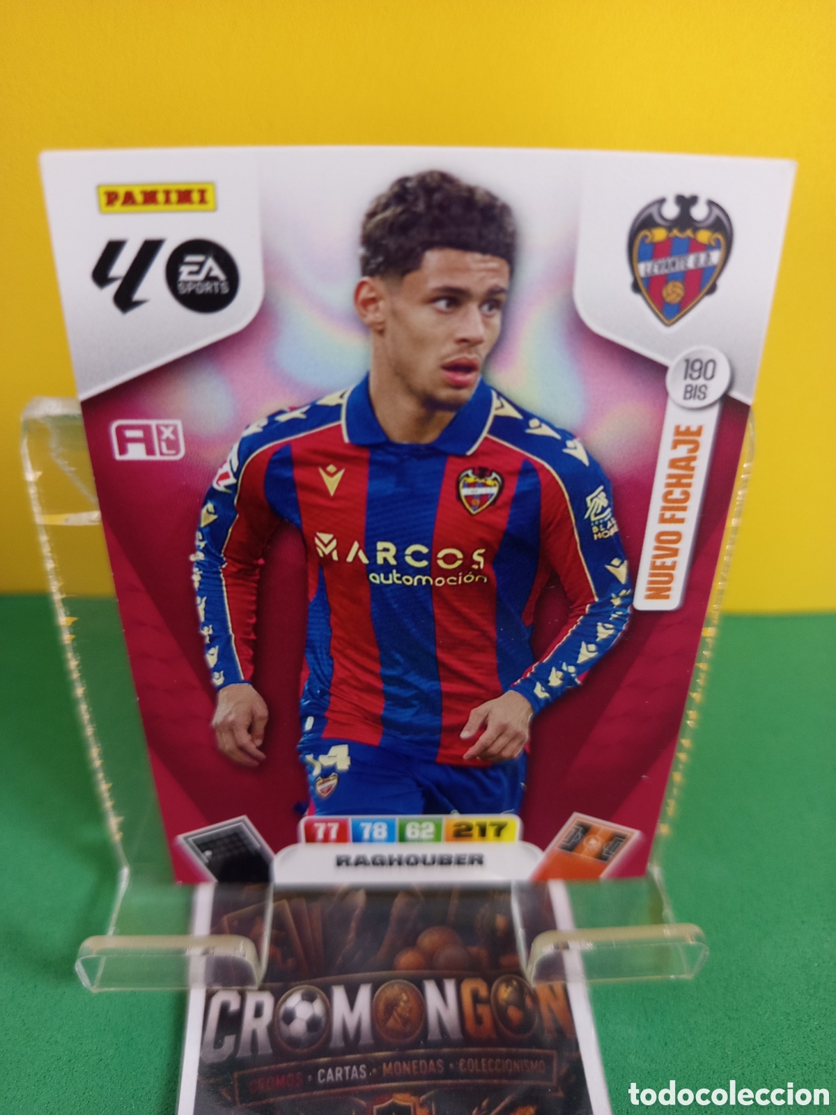 Cromos de f&uacute;tbol: ❇️ CROMO ⚽ CARD 190.BIS- RAGHOUBER (LEVANTE) ADRENALYN XL LIGA 2025/26 (PANINI) ❇️
