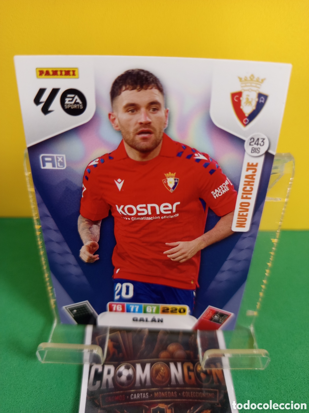 Cromos de f&uacute;tbol: ❇️ CROMO ⚽ CARD 243.BIS- GAL&Aacute;N (OSASUNA) ADRENALYN XL LIGA 2025/26 (PANINI) ❇️