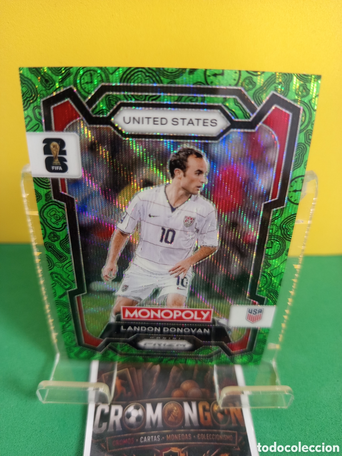 Cromos de f&uacute;tbol: ❇️ CROMO ⚽ CARD 48 LANDON DONOVAN BORDE VERDE ESTADOS UNIDOS MONOPOLY PRIZM MUNDIAL 2026 PANINI ❇️