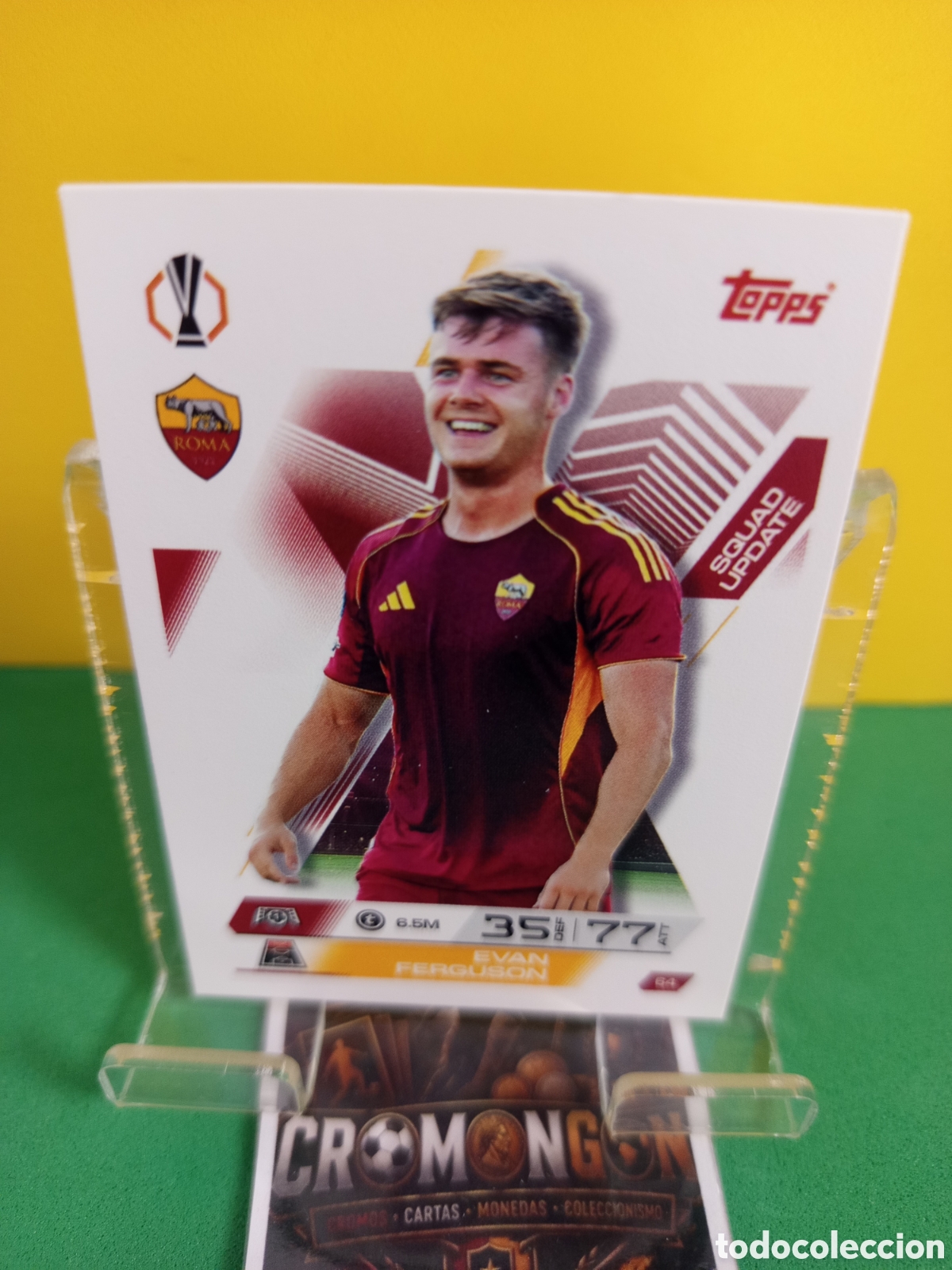 Cromos de Futebol: ❇️ CROMO ⚽ CARD 64 EVAN FERGUSON - ROMA - (MATCH ATTAX EXTRA CHAMPIONS LEAGUE 2025/26) TOPPS ❇️