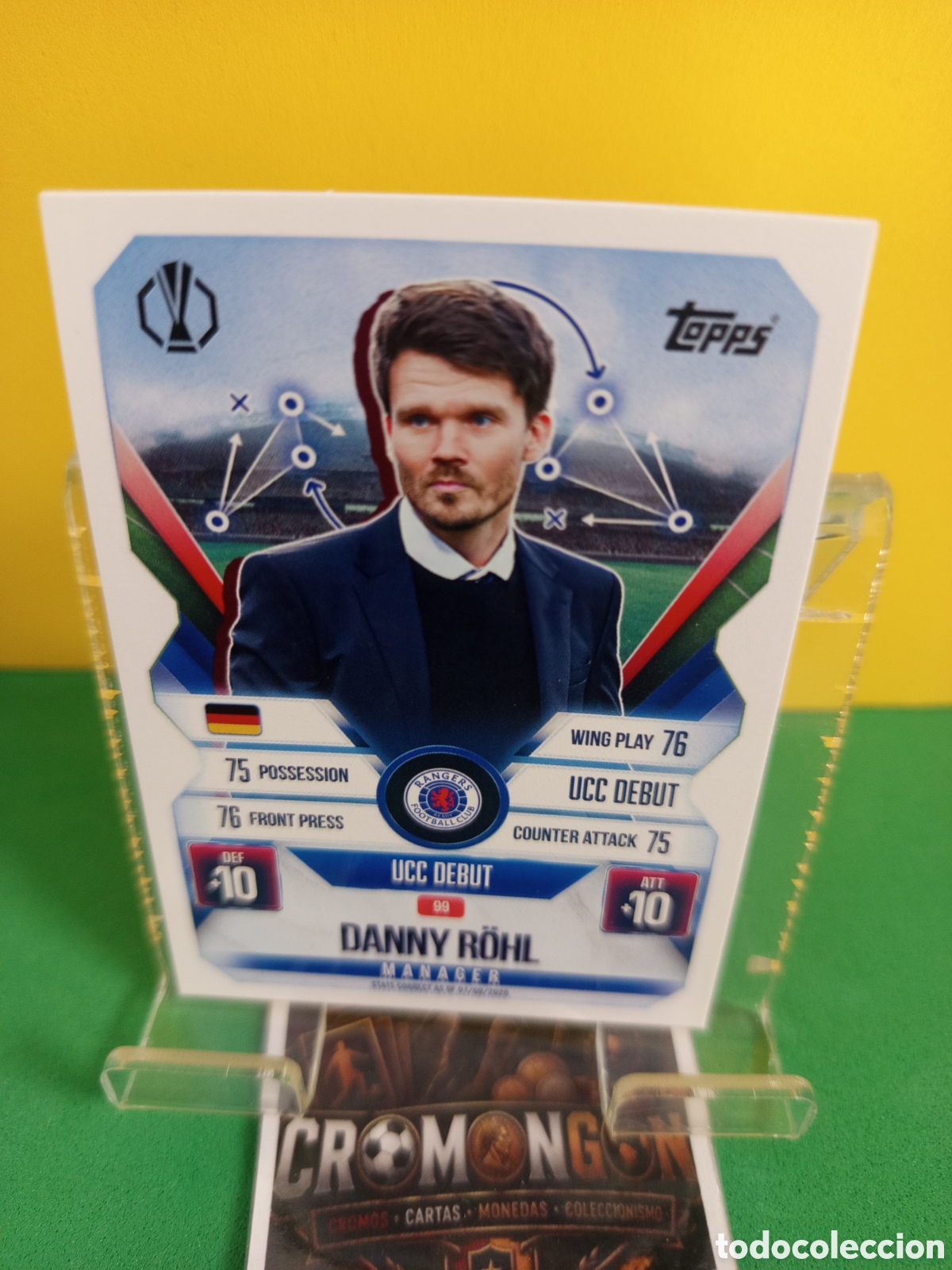 Cromos de f&uacute;tbol: ❇️ CROMO ⚽ CARD 99 DANNY R&Ouml;HL - GLASGOW RANGERS- (MATCH ATTAX EXTRA CHAMPIONS LEAGUE 25 26 TOPPS ❇️