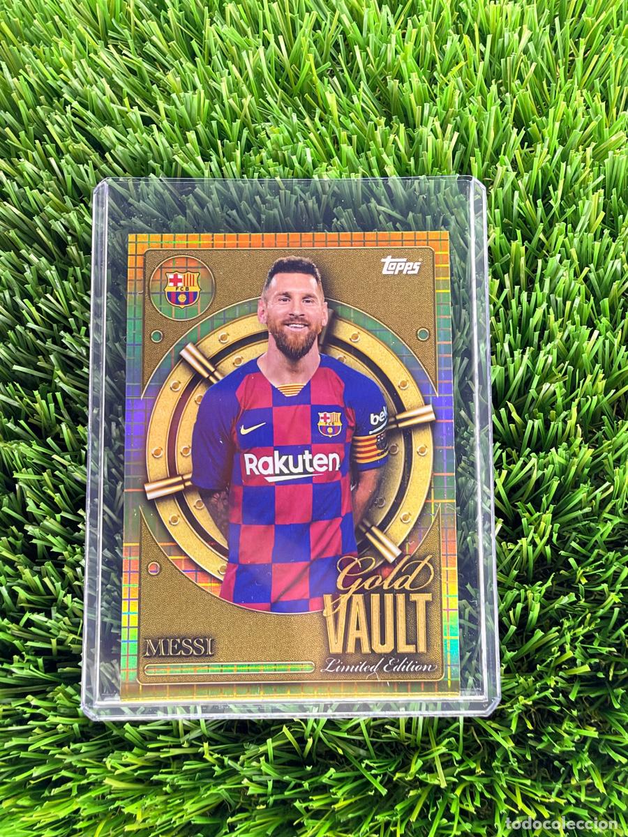 Cromos de f&uacute;tbol: N&ordm; GV-6 Lionel Messi Gold Vault Topps FC Barcelona Fan Set 25 26