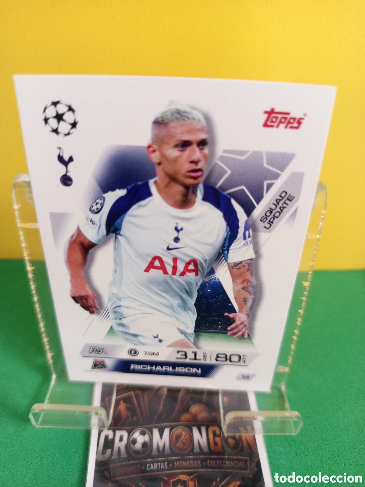 Cartes &agrave; collectionner de Football: ❇️ CROMO ⚽ CARD 18 RICHARLISON - TOTTENHAM HOTSPUR - (MATCH ATTAX EXTRA CHAMPIONS LEAGUE 2025 26 ❇️