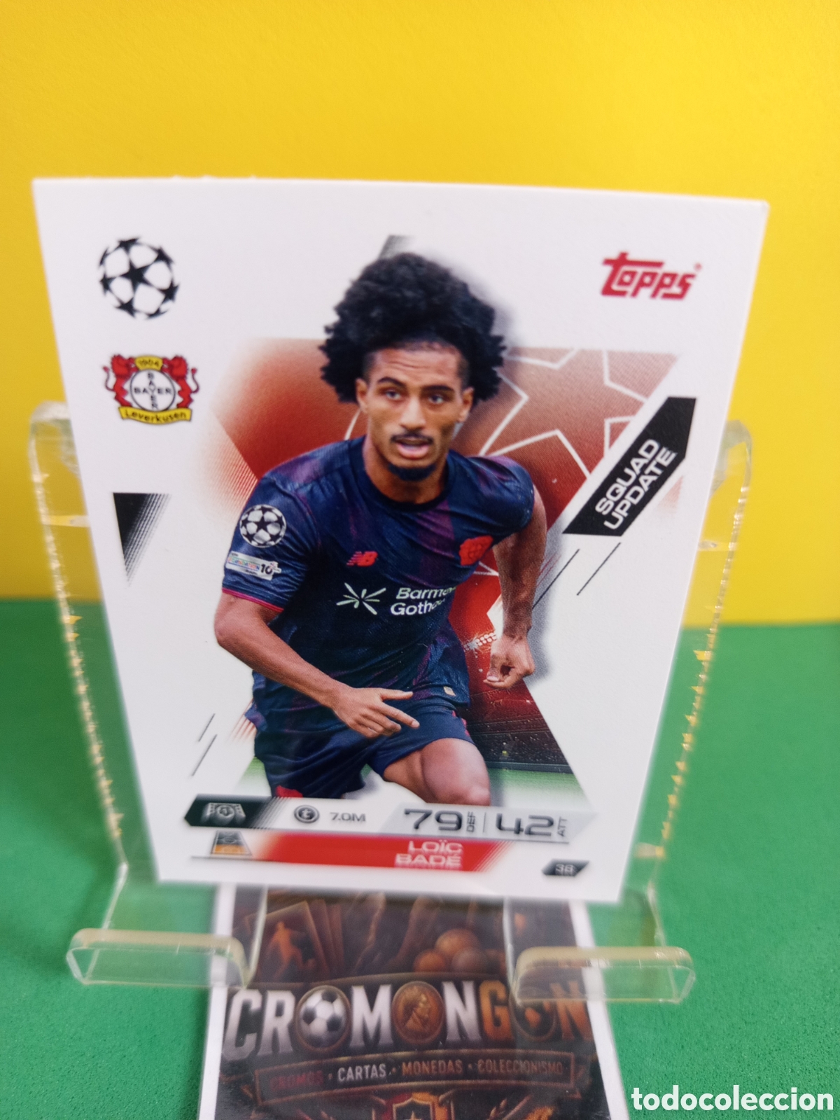 Cartes &agrave; collectionner de Football: ❇️ CROMO ⚽ CARD 38 LO&Iuml;C BAD&Eacute; - BAYER 04 LEVERKUSEN - (MATCH ATTAX EXTRA CHAMPIONS LEAGUE 2025 26 ❇️