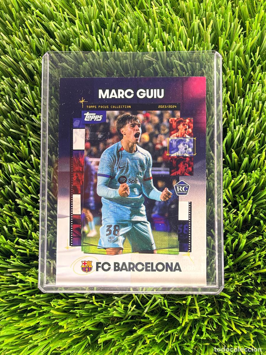 Cromos de f&uacute;tbol: N&ordm; 31 Marc Guiu Rookie Card Topps FC Barcelona Focus 23 24