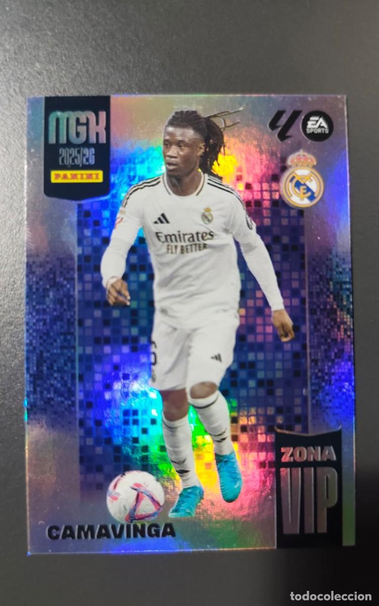 Cromos de f&uacute;tbol: MEGACRACKS PANINI LIGA 2025 2026 25 26 - CARD 391 Camavinga zona VIP REAL MADRID