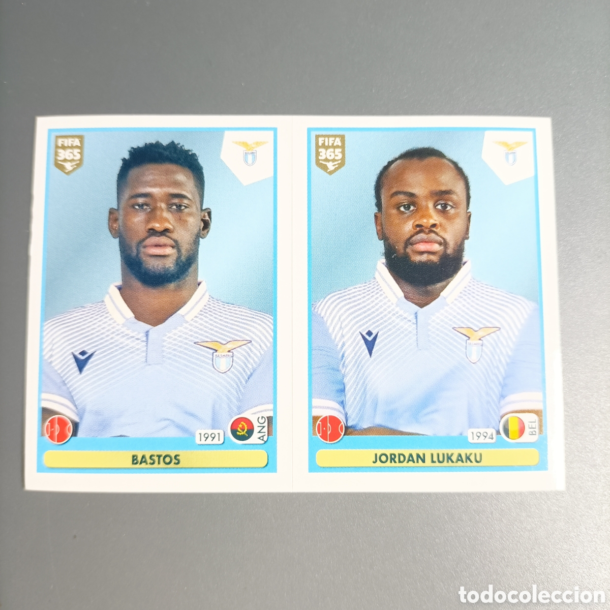 Cromos de f&uacute;tbol: STICKER PANINI ALBUM 2021. FIFA 365 (SS LAZIO) №250 BASTOS - LUKAKU