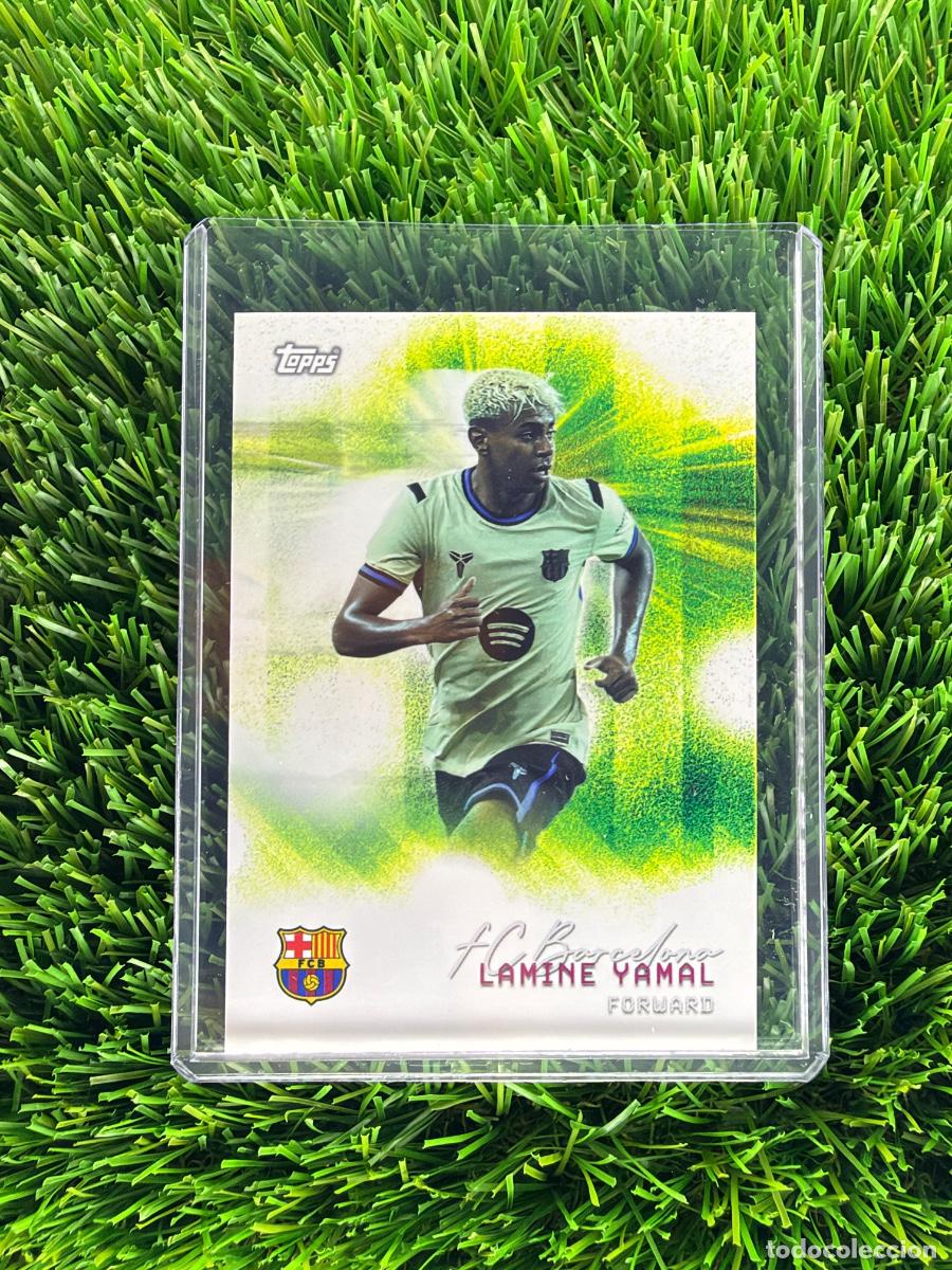 Cromos de f&uacute;tbol: N&ordm; 26 Lamine Yamal Pitch Pursuits Topps FC Barcelona Team Set 25 26