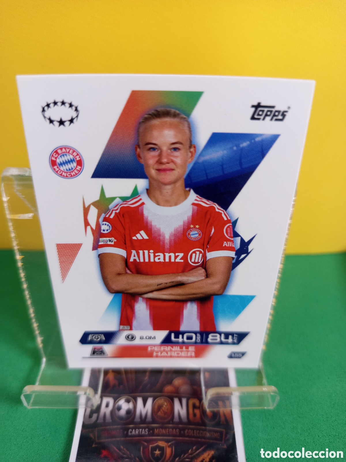 Cromos de f&uacute;tbol: ❇️ CROMO ⚽ 155 PERNILLE HARDER - BAYERN MUNICH -(MATCH ATTAX EXTRA CHAMPIONS LEAGUE 25 26 TOPPS ❇️