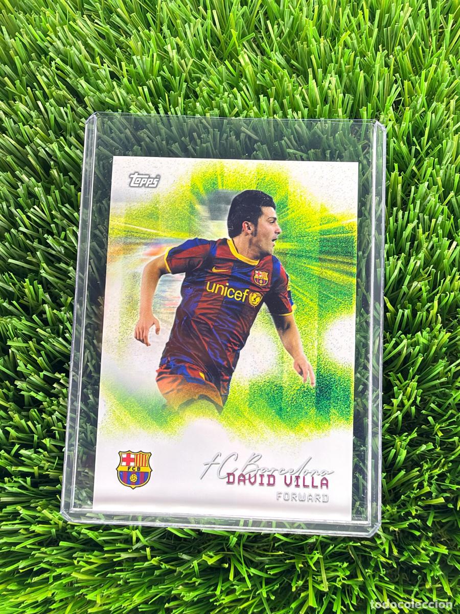 Cromos de f&uacute;tbol: N&ordm; 34 David Villa Pitch Pursuits Topps FC Barcelona Team Set 25 26