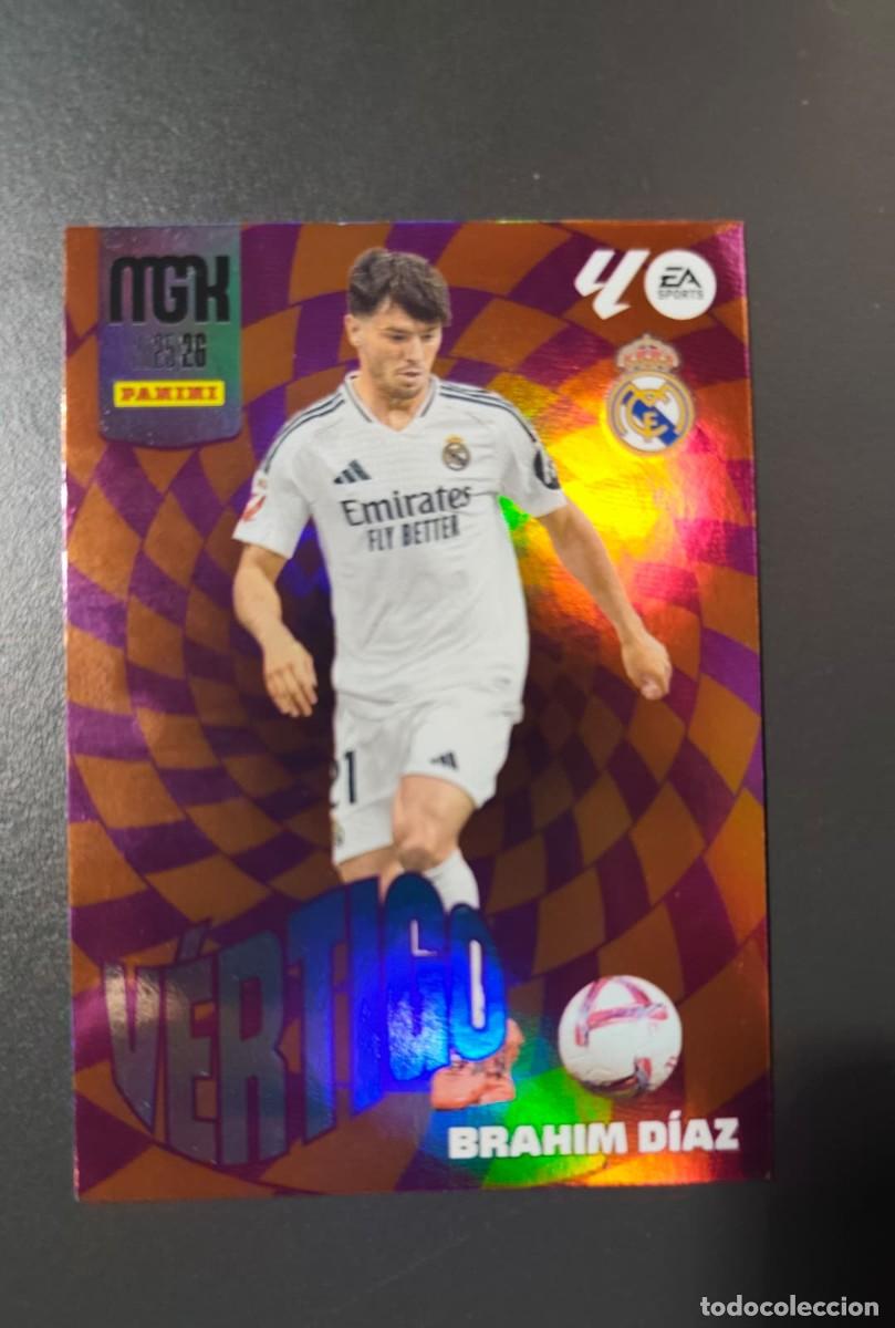 Cromos de f&uacute;tbol: MEGACRACKS PANINI LIGA 2025 2026 25 26 - CARD 381 Brahim D&iacute;az Vertigo REAL MADRID