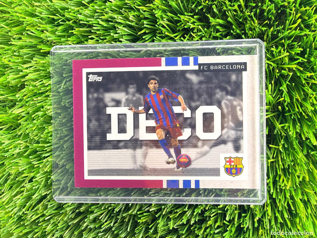 Cromos de f&uacute;tbol: N&ordm; 44 Deco We Want The Ball Topps FC Barcelona Team Set 25 26