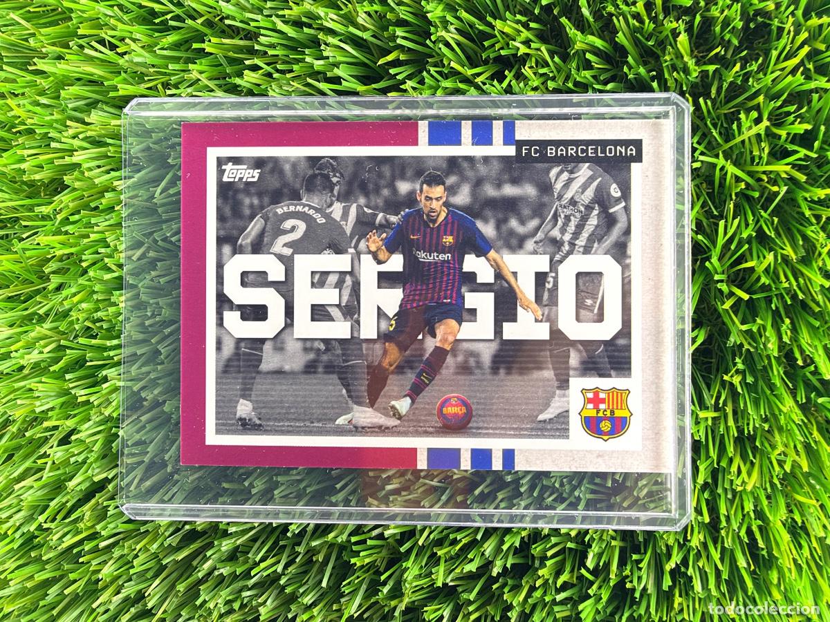 Cromos de f&uacute;tbol: N&ordm; 50 Sergio Busquets We Want The Ball Topps FC Barcelona Team Set 25 26